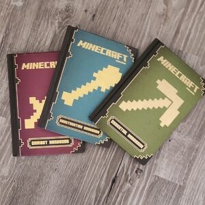 All 3 Minecraft Hardcover Guidebooks